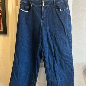 Lane Bryant wide leg jeans